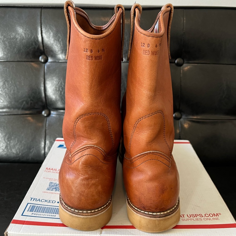 Vintage 1990s Red Wing 1117 Pecos Soft Toe Boots 12D‎ - Picture 4 of 9